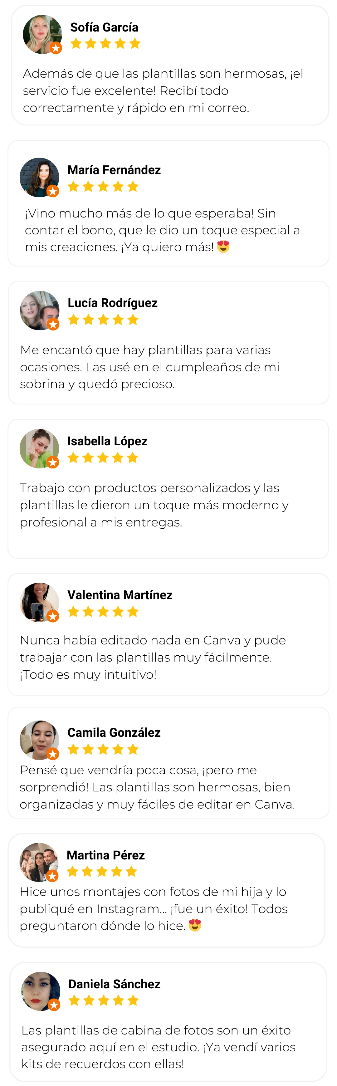 Depoimentos reais de clientes satisfeitas